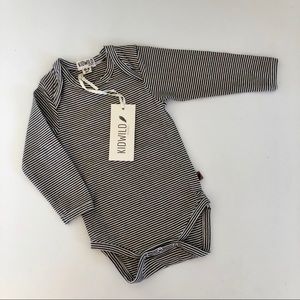 KidWild organic stripe long sleeve bodysuit